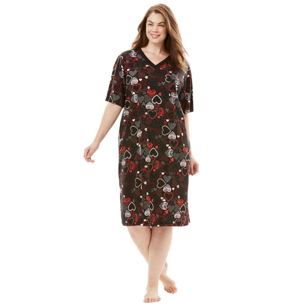 Womens Plus Size Print Sleepshirt Dreams & Co Womens Plus Size Print Sleepshirt Dreams & Co